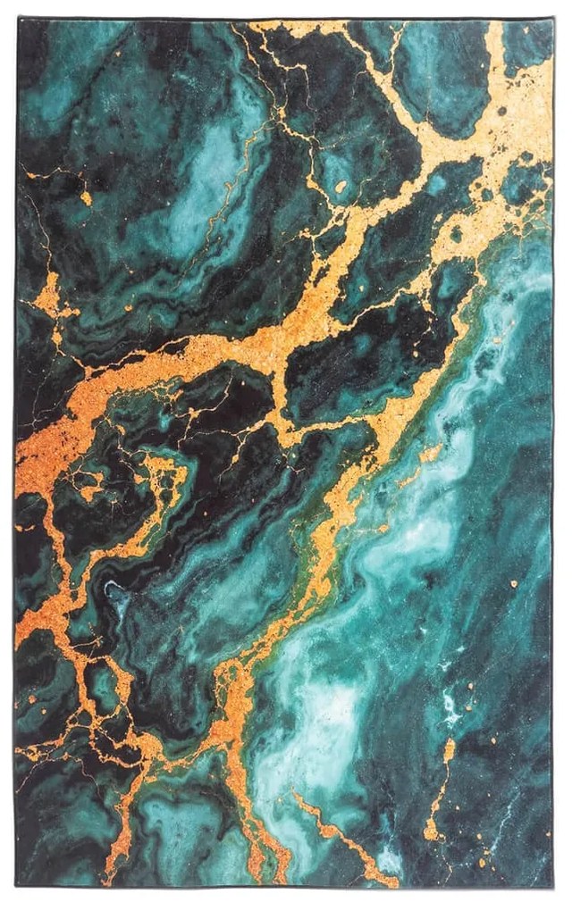 TZ Smaragdový mramorový koberec OVON Rozmer: 120x170 cm