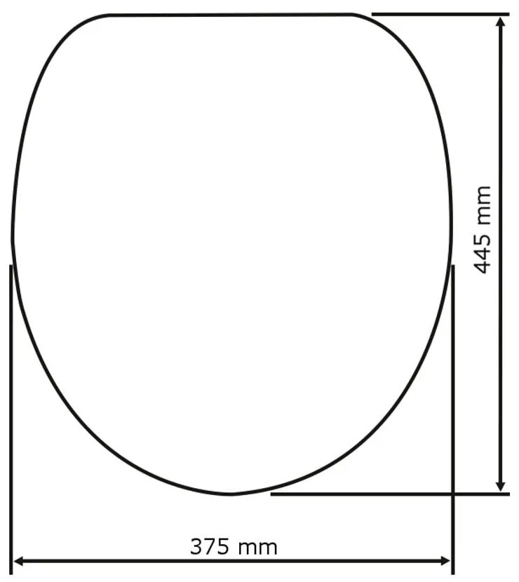 Svetloružové WC sedadlo s jednoduchým zatváraním Wenko Premium Ottana, 45,2 × 37,6 cm