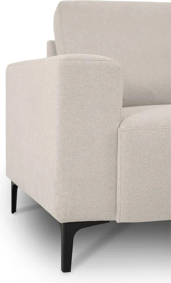 Béžová ženilková rohová pohovka (pravý roh/s leňoškou) Fabian – Scandic