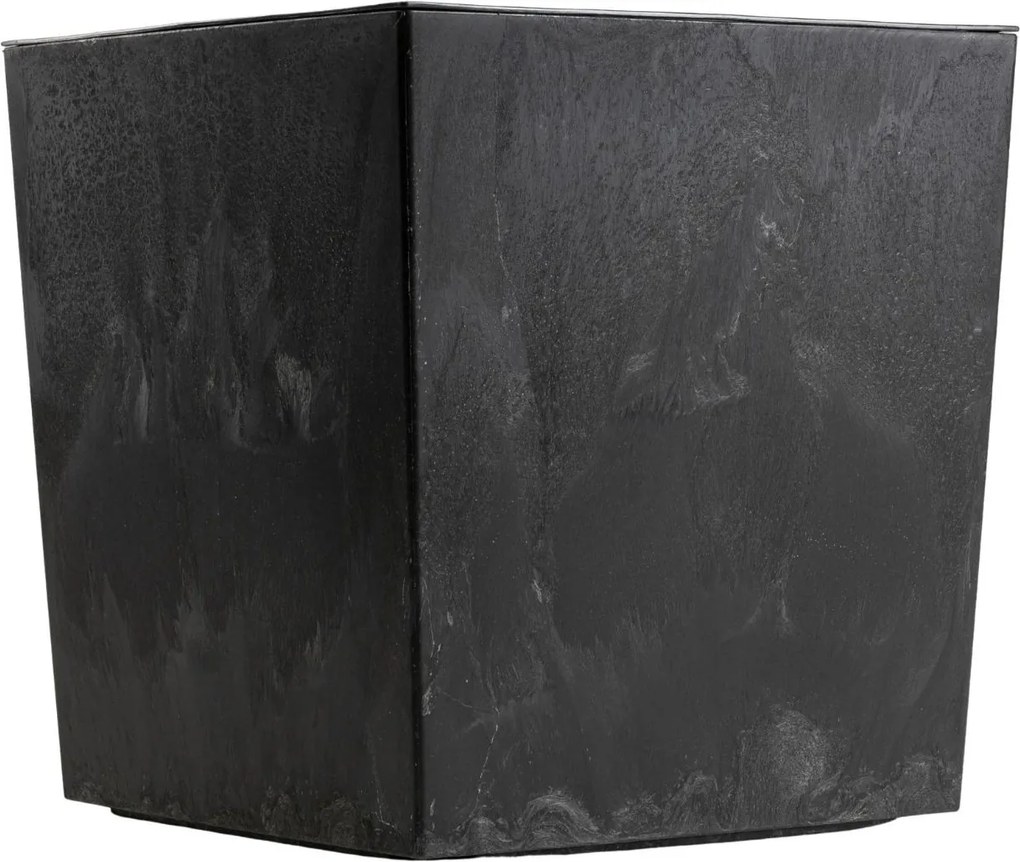 Květináč FLORE Beton 41x39,5x39,5 cm černý