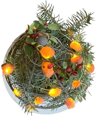 Christmas Tree metal svietidlo CREATIVE LED gemstone 44*20