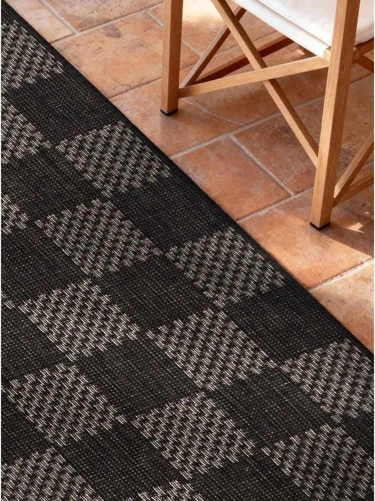 Čierny/krémový vnútorný a vonkajší behúň 80x200 cm Haringey Dorothy – Ted Baker