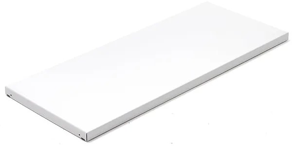 Polica FIRST, 1 ks, 70 kg nosnosť, 1000x400 mm, biela
