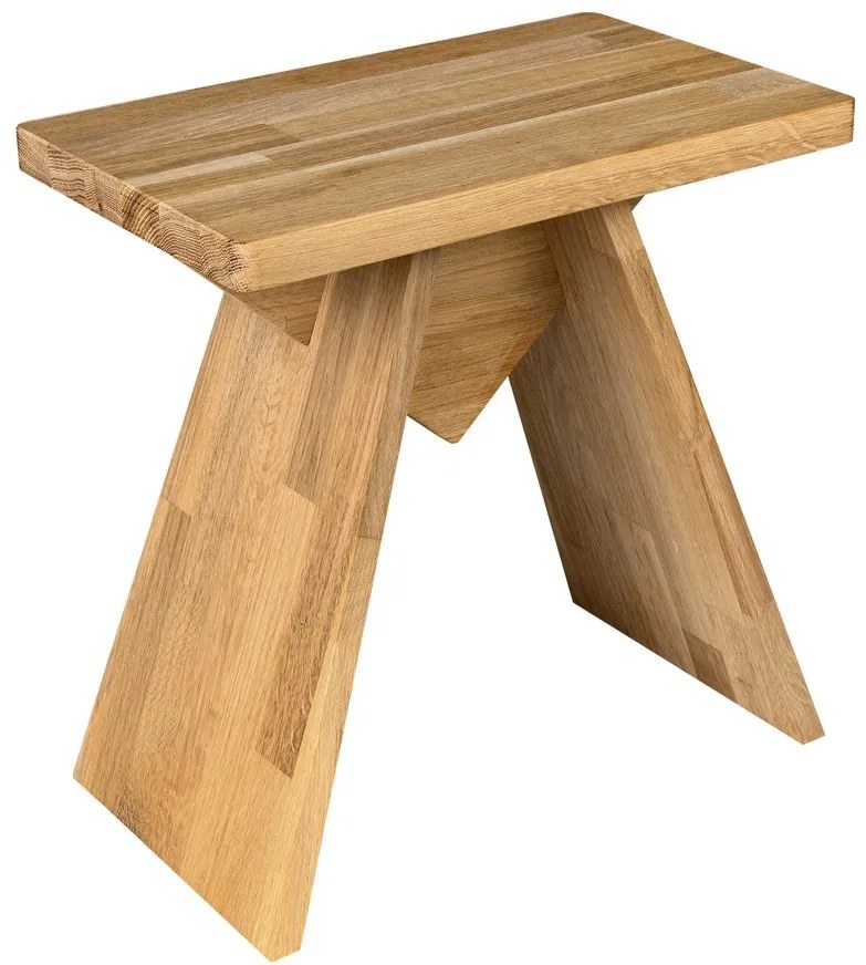 Sapho Sapho, ASTYLE Stolička 40x41x25cm, masív prírodný dub, AS410