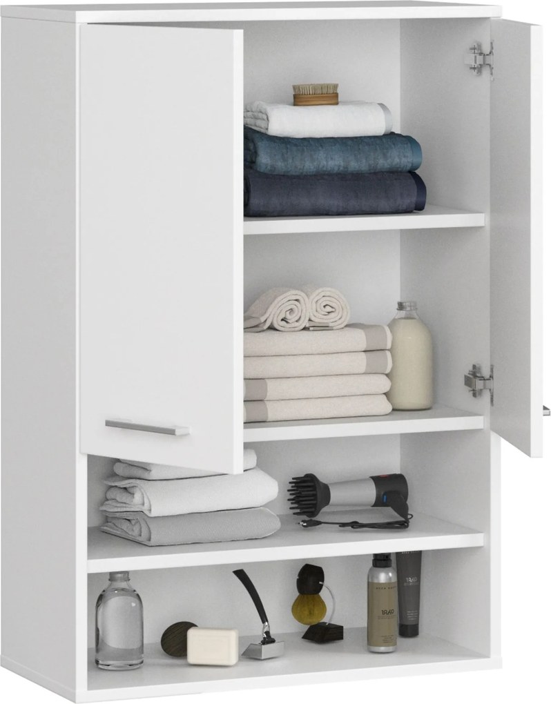 Závesná kúpeľňová skrinka Fin W64 2D 64 cm - výber z 6 prevedení