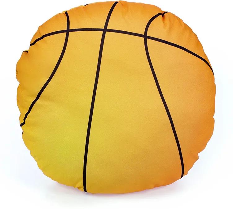 Goldea detský vankúšik - basketbalová lopta 32 x 32 cm