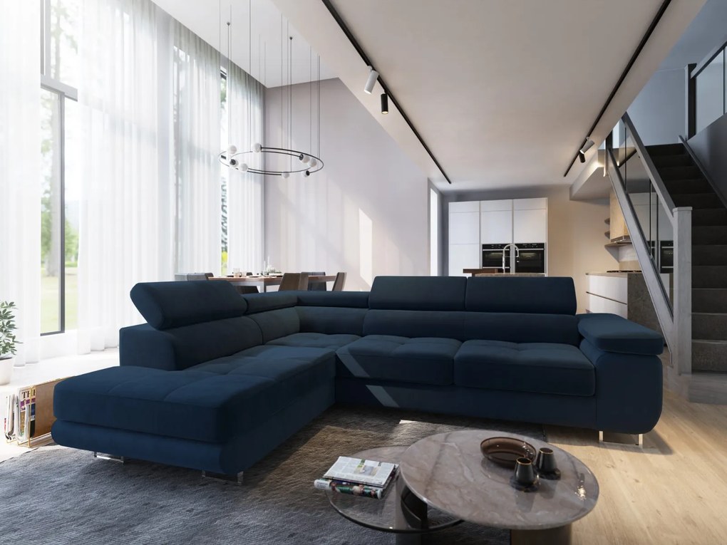 Rohová sedačka NOEL – rozkladacia, úložný priestor | Monolith 79