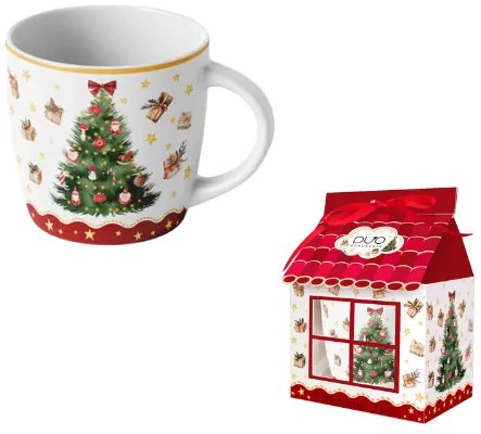 Porcelánový hrnček Christmas Tree3 400 ml