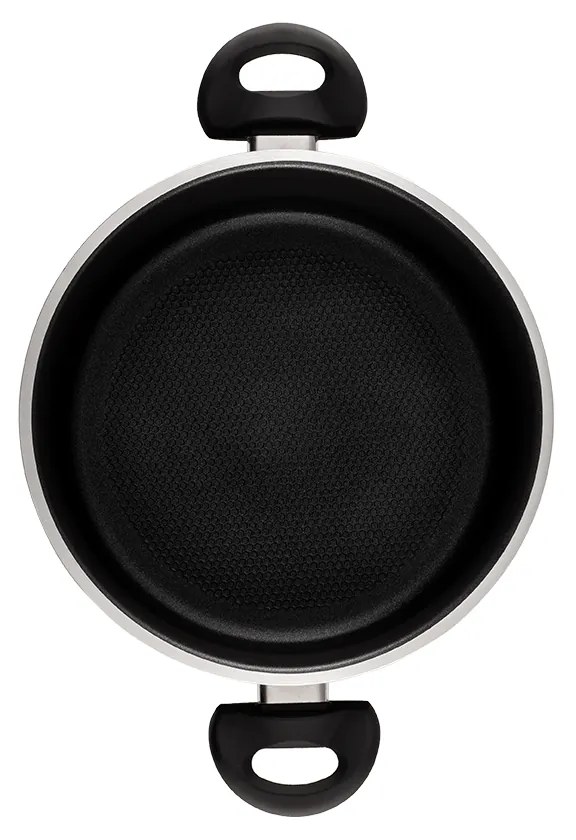 Hrniec so sklenenou pokrievkou ø 24 cm – Venus Lunasol Induktion black - 600549