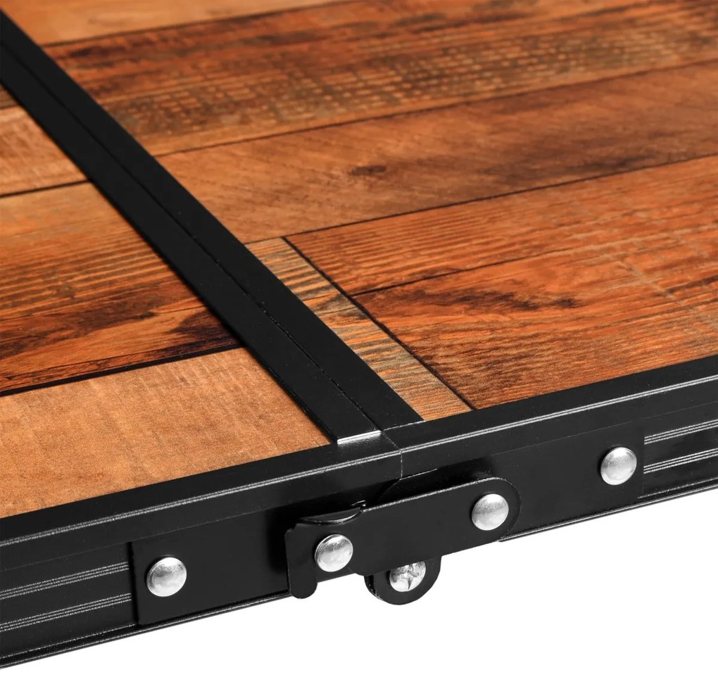 Kempingový stôl TRIP hnedo-čierny