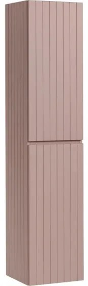 Kúpeľňová zostava Ikonická s doskou, umývadlami, zrkadlami a skrinkami 180 cm ružová/biela