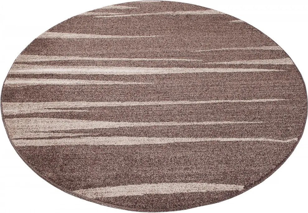 TA Koberec 3436A TMAVOHNEDÉ SARI KOLESO 3UX Rozmer: 100x100 cm