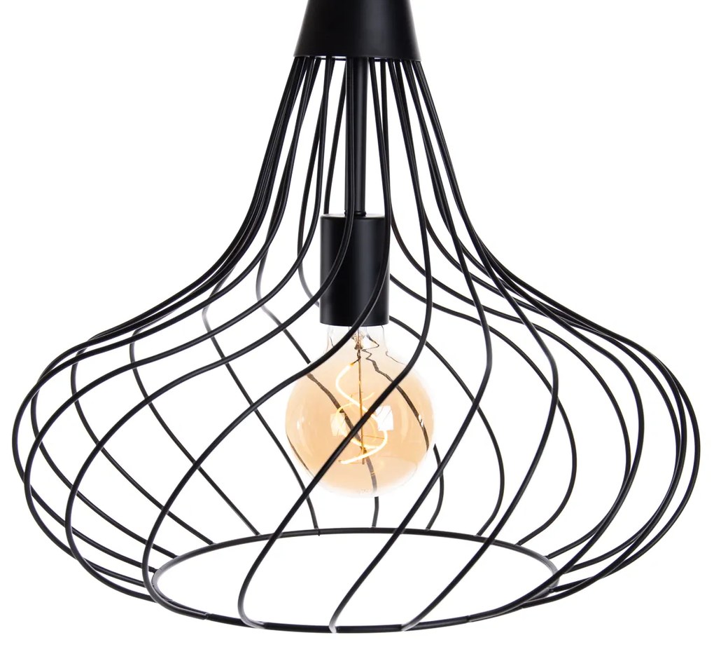 Moderne hanglamp zwart - Iggy