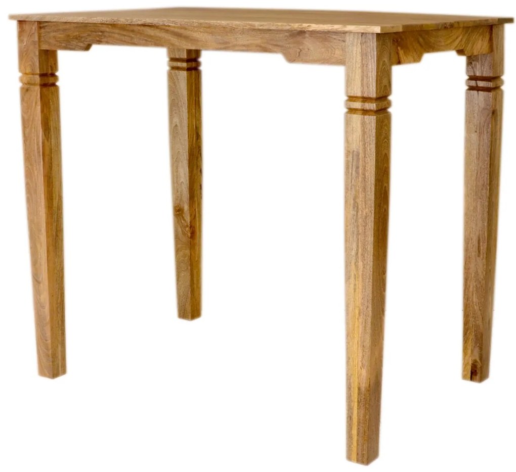 furniture-nabytek.cz - Barový jedálenský stôl z masívu mango 120x110x80