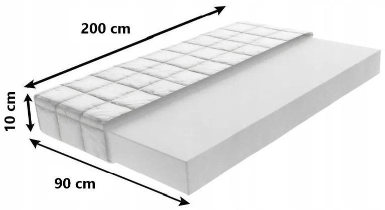 Detský penový matrac MAX RELAX COMFORT 200x90x10 cm