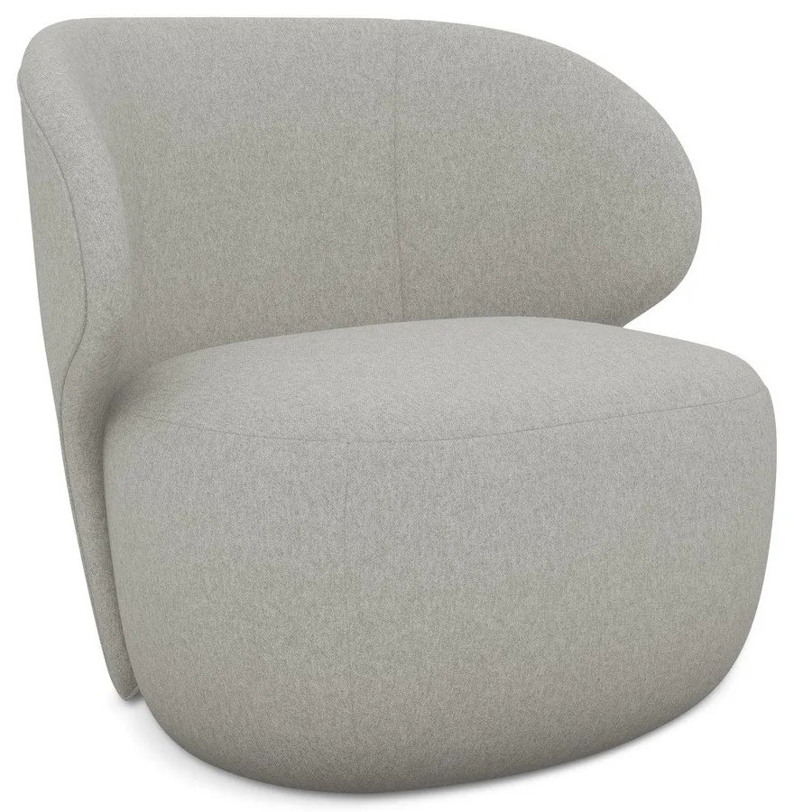 Svetlosivé kreslo Kama – Makamii