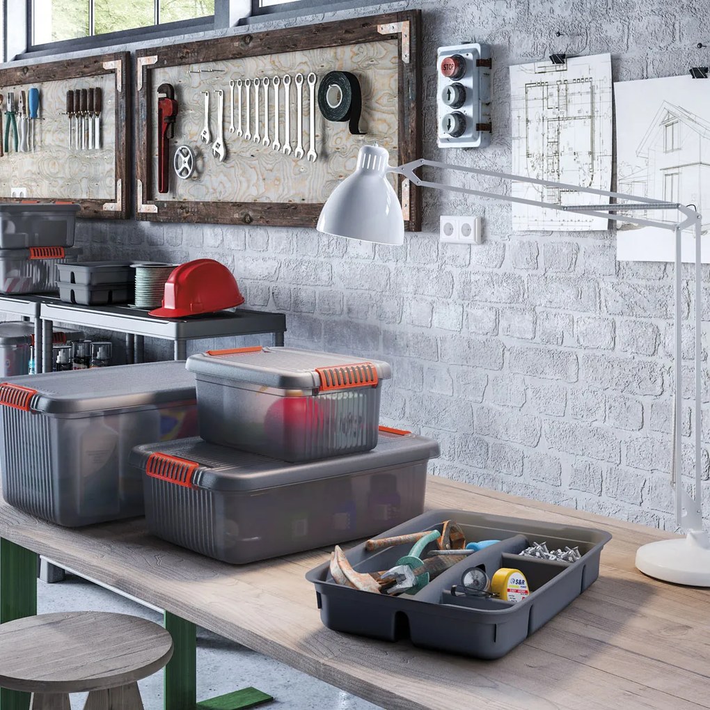 KIS K Latch Box L 43 l šedo-oranžový