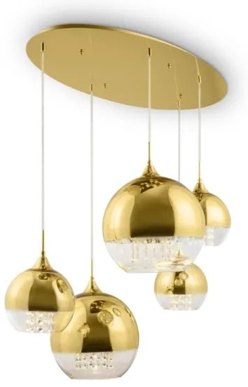 Maytoni P140-PL-170-5-G - Luster na lanku FERMI 5xE27/60W/230V zlatá