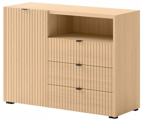 Komoda Siroti 1D3SZ SR01, Farby: dub vicenza bielený