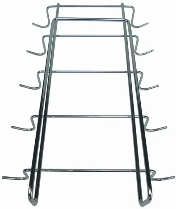 Zeller Present Držiak na hrnčeky s 10 háčikmi, závesný pod policu, bez montáže, ZELLER