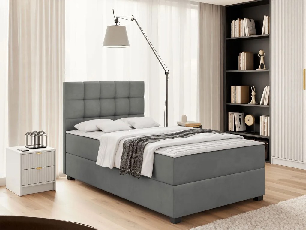 Kontinentálna posteľ Winket, Rozmer postele: 120x200, Farba tkaniny: Manila 14