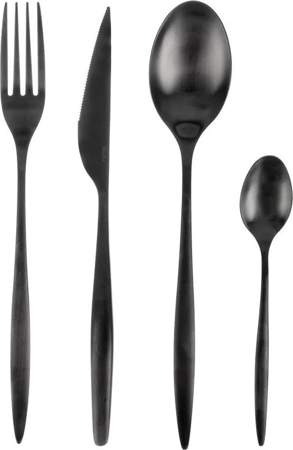 Čierny antikoro príbor 24 ks – Orion