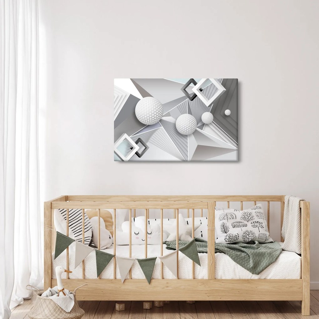 Geometrický abstraktný obraz (90x60 cm)