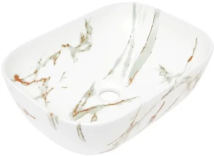 Umývadlo na dosku SAT Infinitio 45,5x32,5 cm mramor, bez prepadu SATINF4532MR, 1 ks