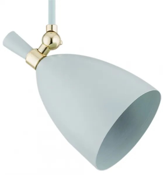 Argon 4685 - Luster na tyči CHARLOTTE 1xE27/15W/230V modrá/zlatá