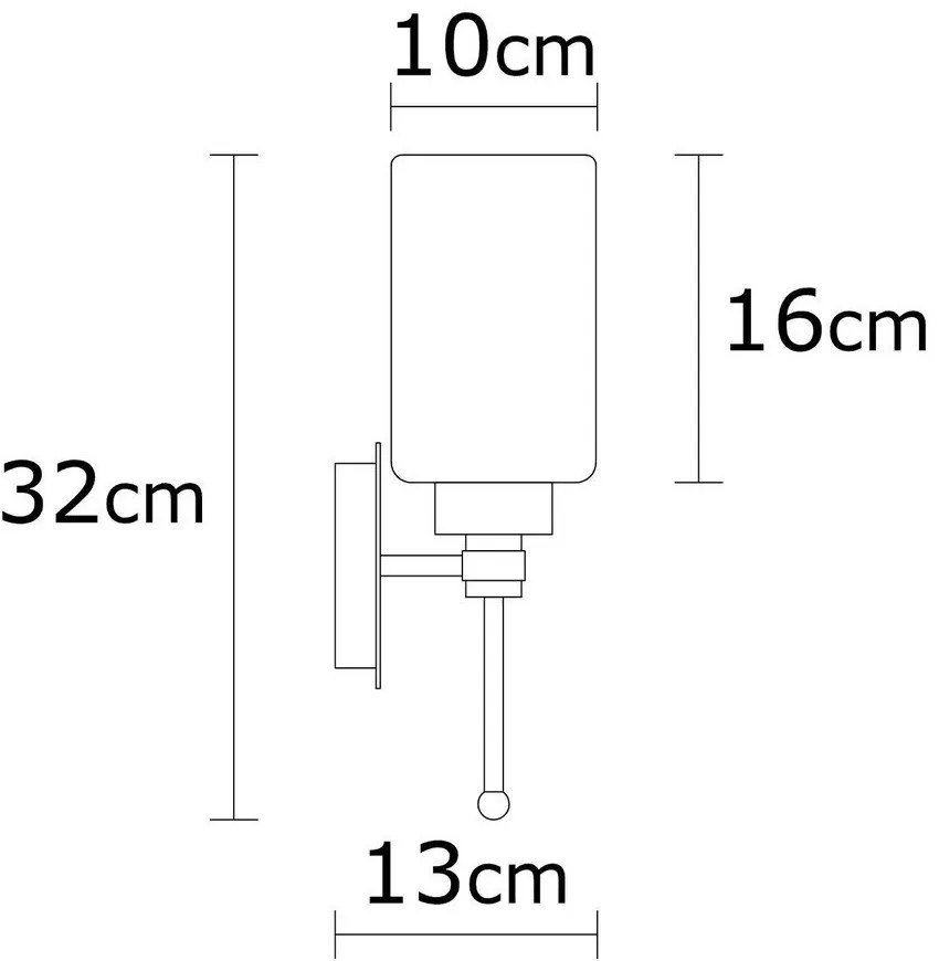 Nástenné svietidlo v bielo-striebornej farbe Balcova – Opviq lights