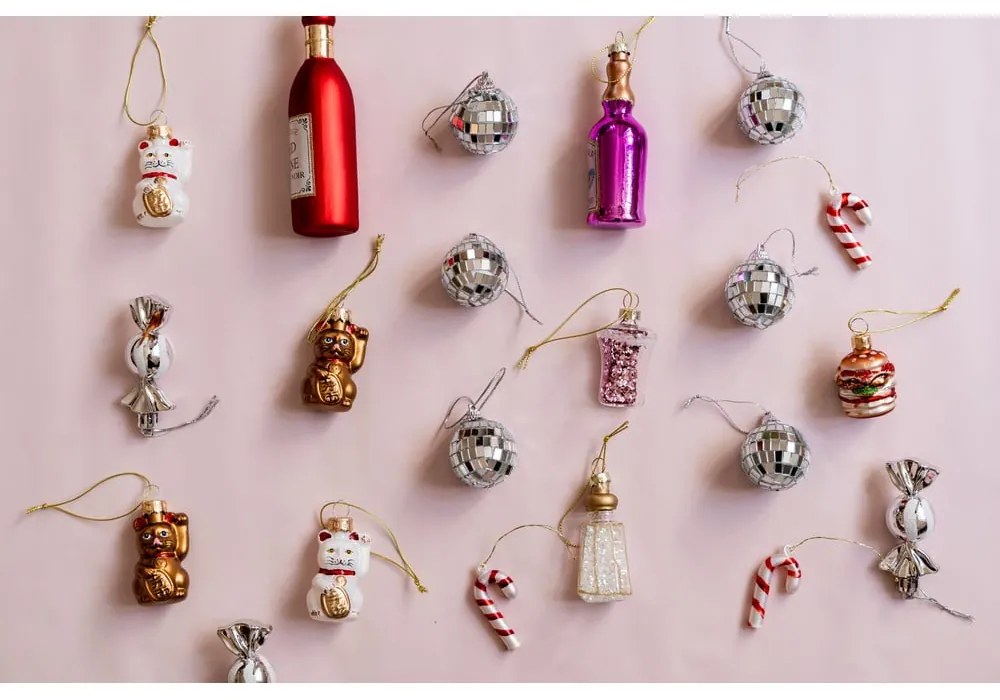 Plastové vianočné gule v súprave 6 ks ø 4 cm Mirror Ball Mini – Sass &amp; Belle