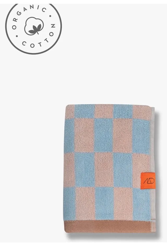 Modro-ružové uteráky z bio bavlny v súprave 2 ks 40x55 cm Retro - Mette Ditmer Denmark