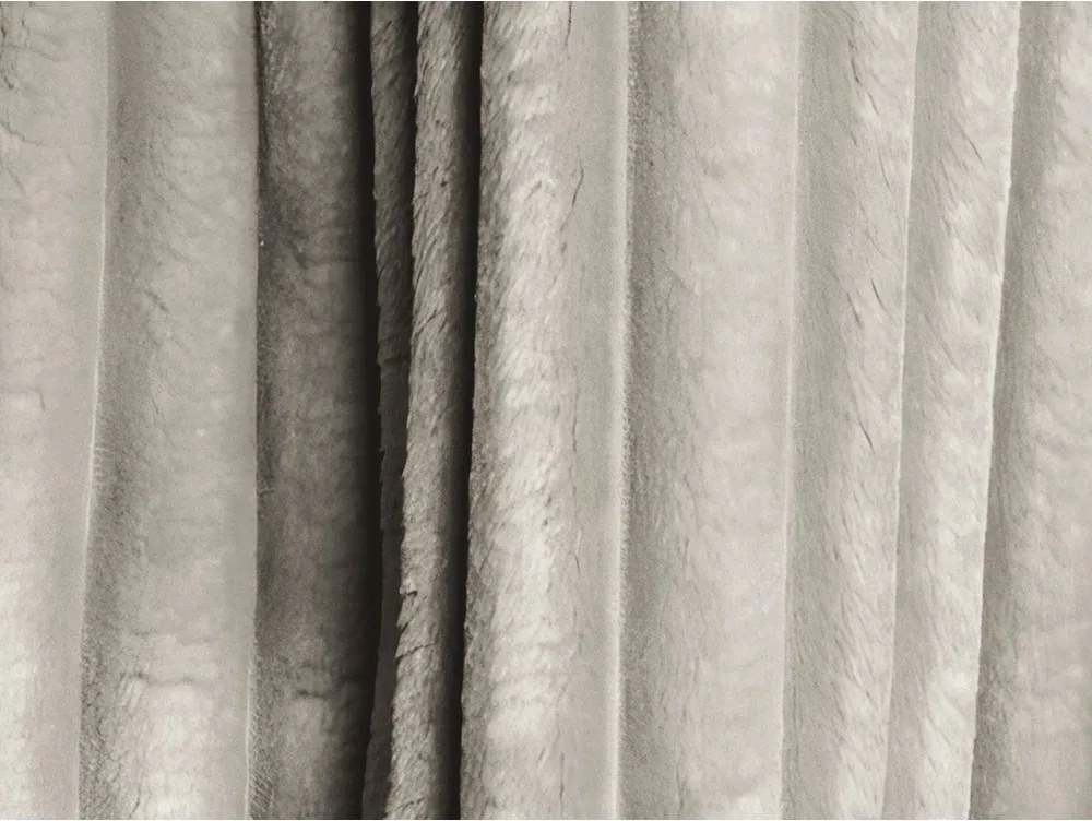 Béžová menčestrová rozkladacia/s úložným priestorom pohovka 252 cm Kona – Makamii