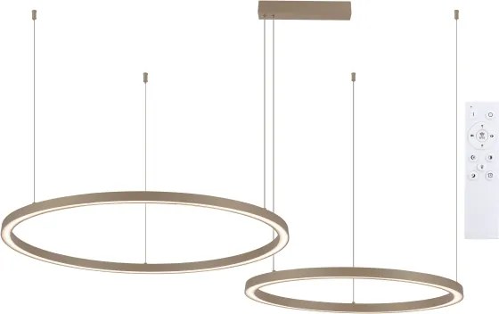 Brilagi - stmievateľný LED závesný luster PORTOFINO LED/98W/230V béžový + DO