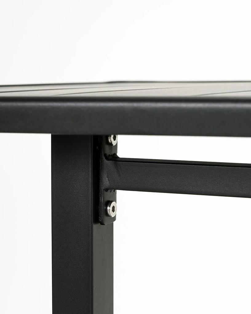 Záhradný stôl hallo 200 x 90 cm čierny MUZZA