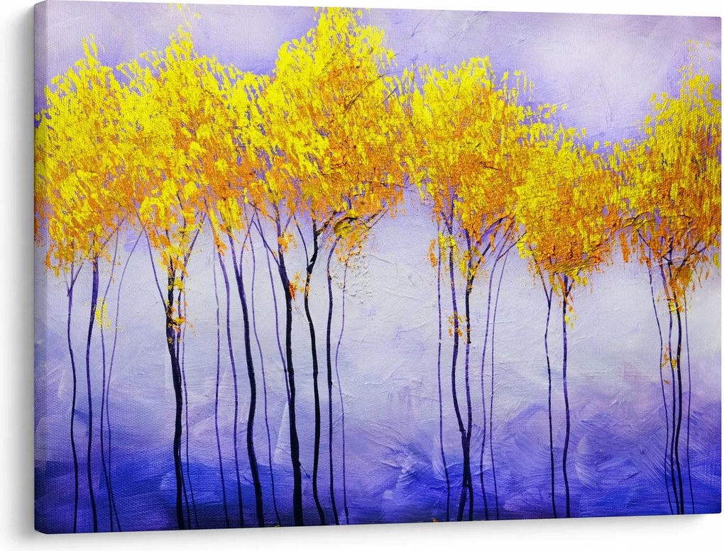 Obraz žltých stromov (70x50 cm)