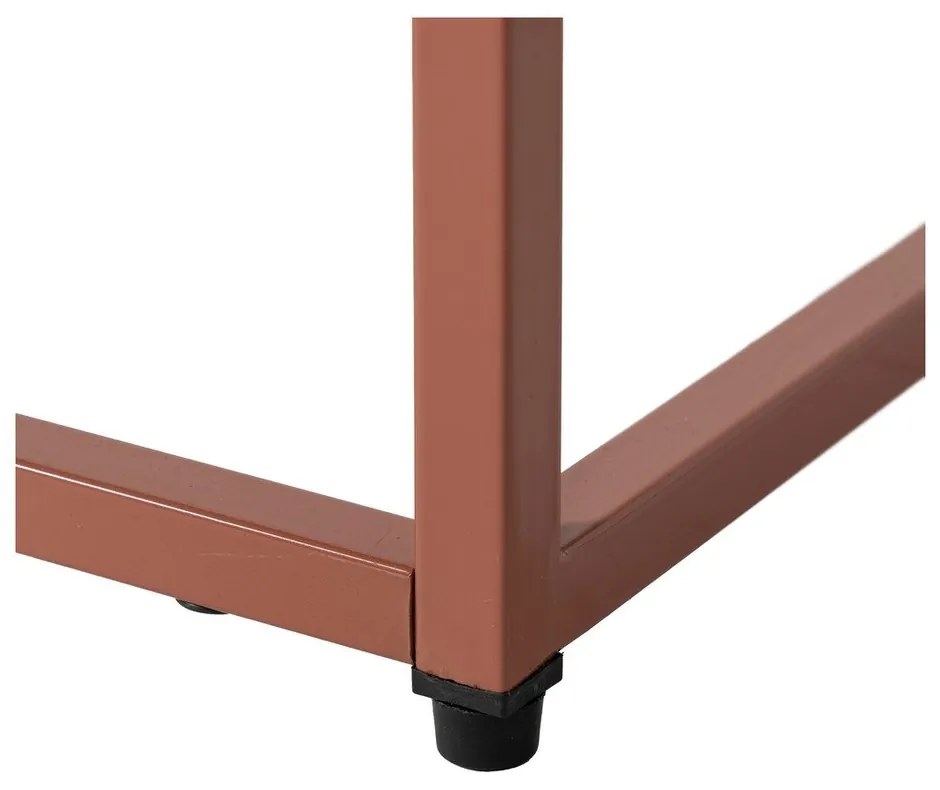 V terakotovej farbe nočný stolík Nara – Ixia