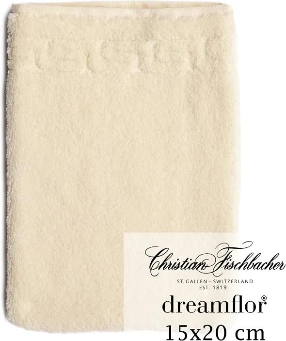 Christian Fischbacher Rukavica na umývanie 15 x 20 cm slonová kosť Dreamflor®, Fischbacher