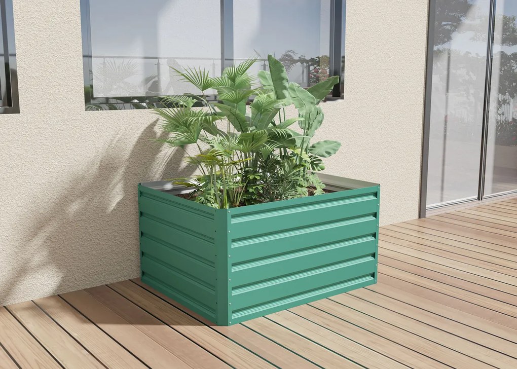 Vyvýšený záhon G21 Daisy 100 x 80 x 52 cm, kov,zelený