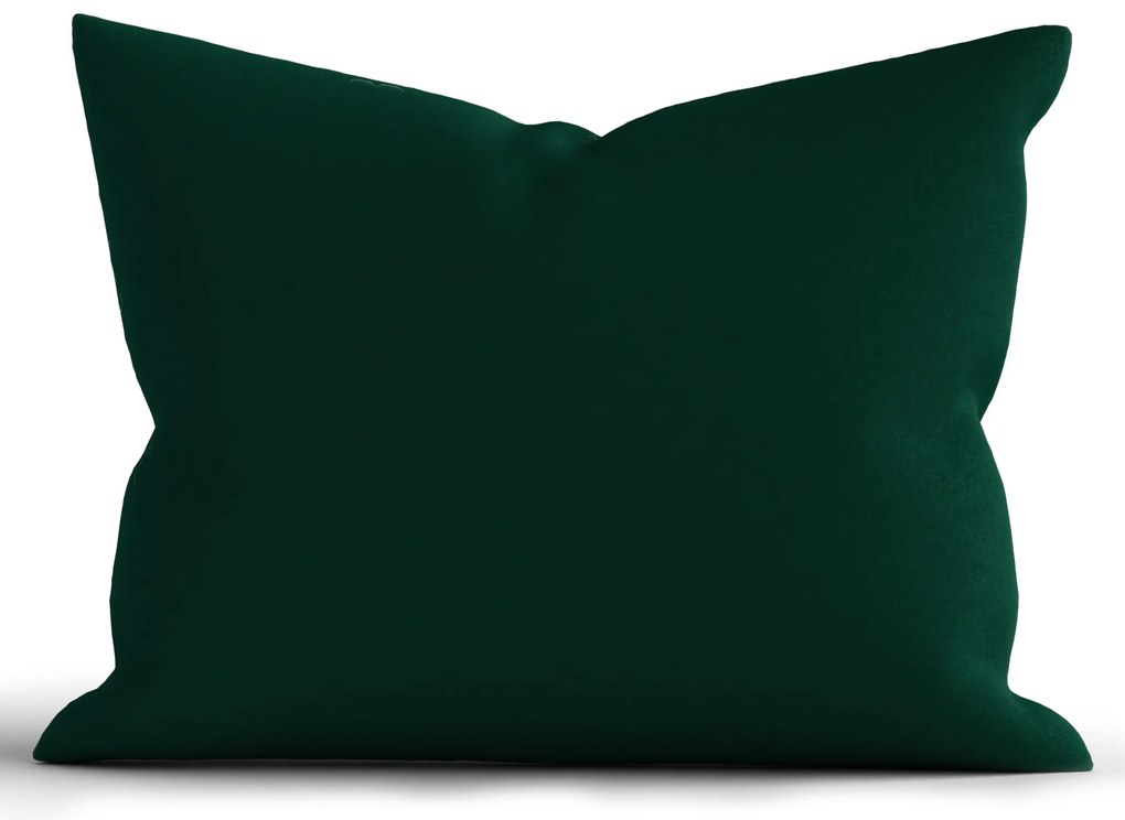 Bavlnená obliečka na vankúš Renforcé 70 × 90 cm - Jasmine tmavozelená