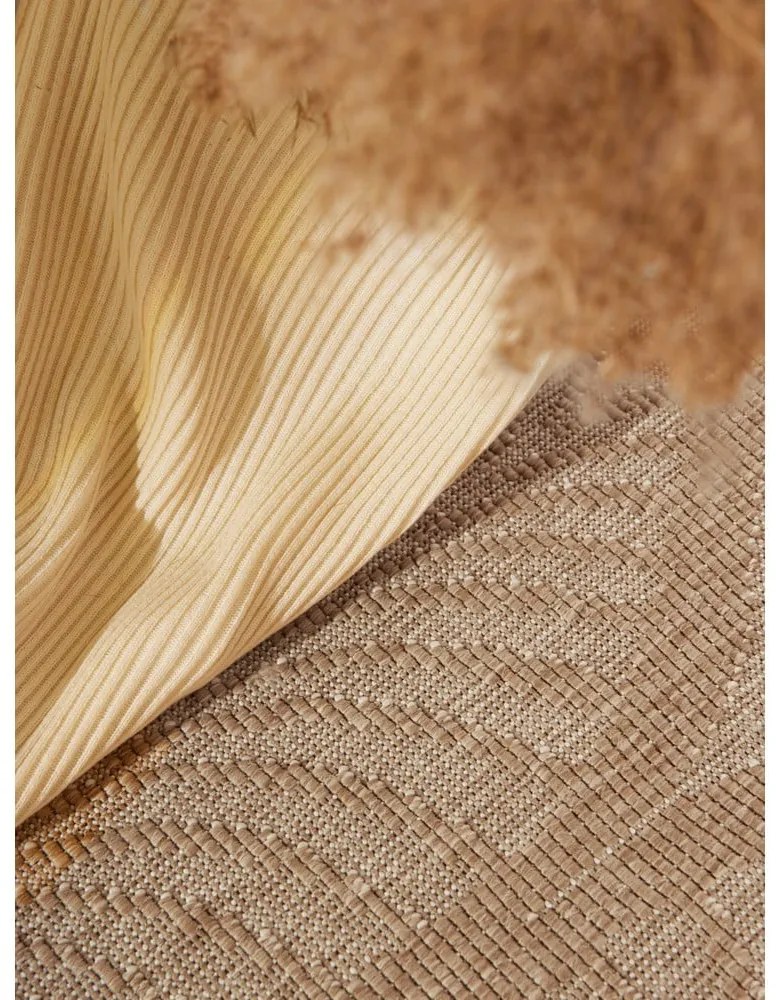 Vnútorný a vonkajší koberec v béžovej a slonovinovej farbe 160x230 cm Duet Liora – NORTHRUGS