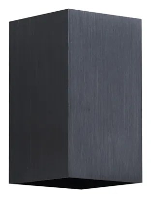 Moderné nástenné svietidlo Gunmetal štvorcové 2-svetlá GU10 50mm - Sandy