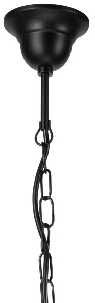 Luster na reťazi DONATO 3xE14/40W/230V čierna