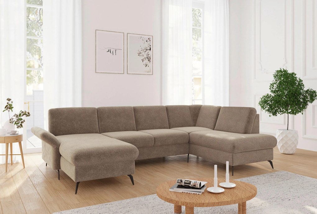 XXXLutz SEDACIA SÚPRAVA, textil, svetlohnedá Sit & More - Sedačky - 00014401619C