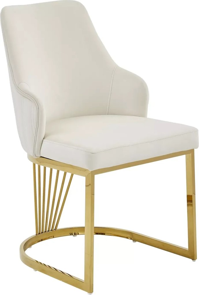 SI Alure Velvet stolička svetlo béžová