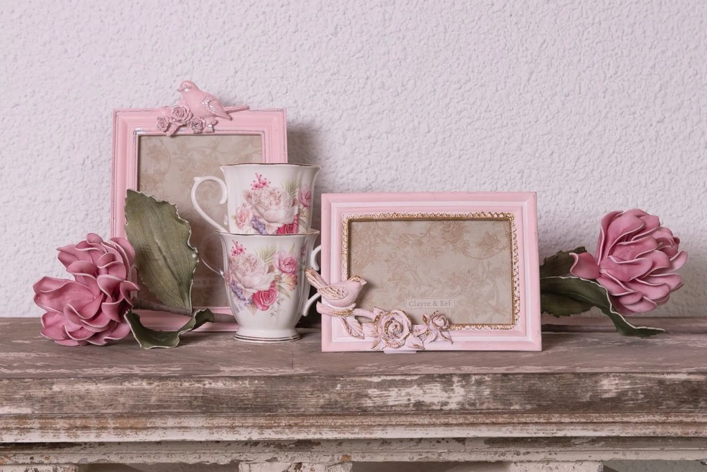 Porcelánový hrnček s kvetmi - Ø 12*9*10 cm