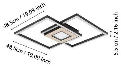Eglo 99659 - stmievateľné stropné svietidlo MARINELLO LED/38,2W/230V + DO