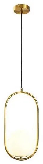 Luster na lanku ORBA 1xE27/15W/230V mosadz