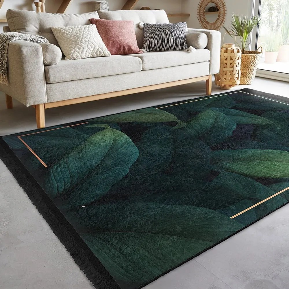 Prateľný koberec v petrolejovej farbe 160x230 cm Unique – Mila Home