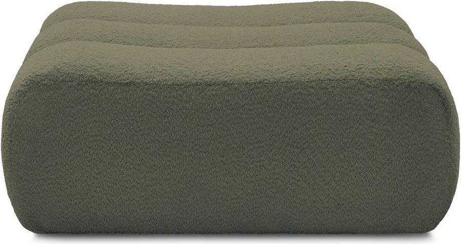 Zelená podnožka z textílie buklé Azra – Bobochic Paris